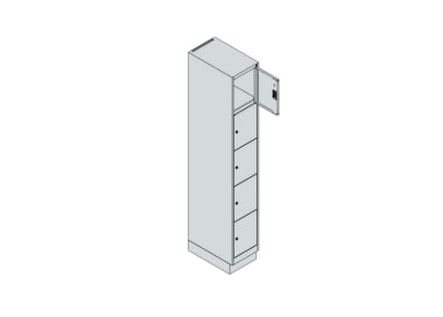 C+P Schließfachschrank Classic Plus, 5 Fächer