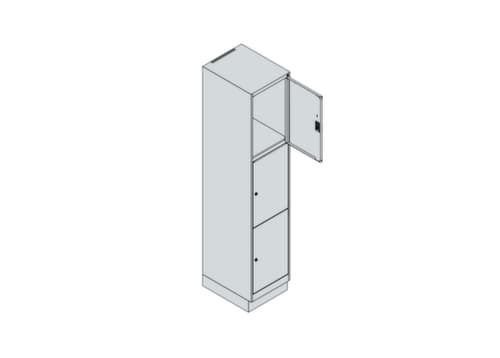 C+P Schließfachschrank Classic Plus, 3 Fächer