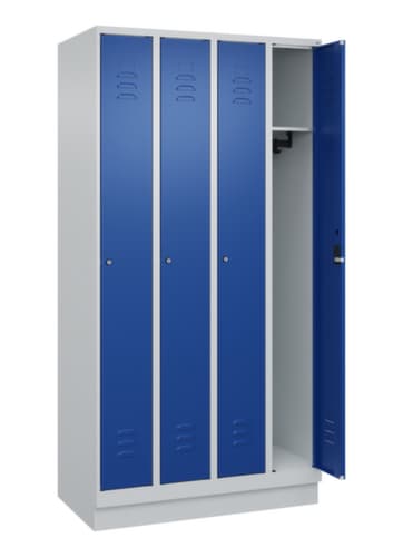 C+P Spind Classic Plus mit 4 Abteilen, Abteilbreite 250 mm