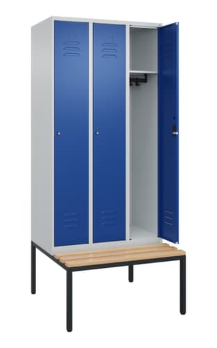 C+P Spind Classic Plus mit Sitzbank, Abteilbreite 300 mm