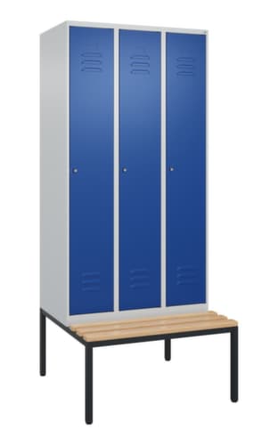 C+P Spind Classic Plus mit Sitzbank, Abteilbreite 300 mm