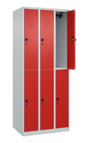 C+P Doppelstöckiger Spind Classic Plus, Abteilbreite 250 mm