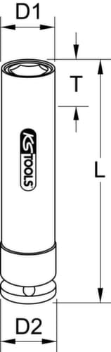 KS Tools 1/2" Spezial-Alu-Felgen Kraft-Stecknuss