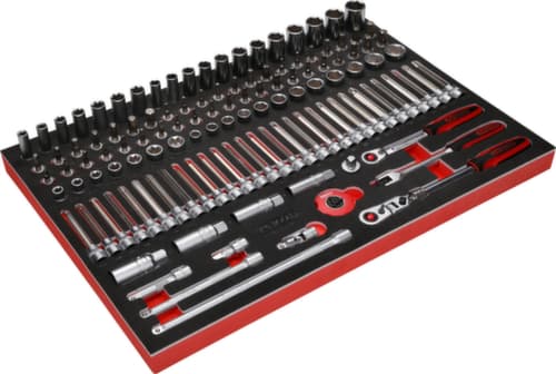 KS Tools 3/8" Steckschlüssel-Satz in Schaumstoffeinlage
