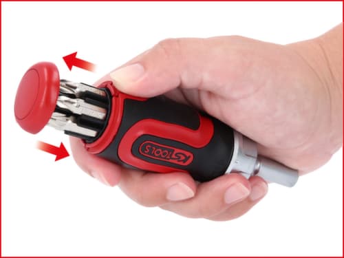 KS Tools 1/4" 6 in 1 Mini-Ratschen-Schraubendreher