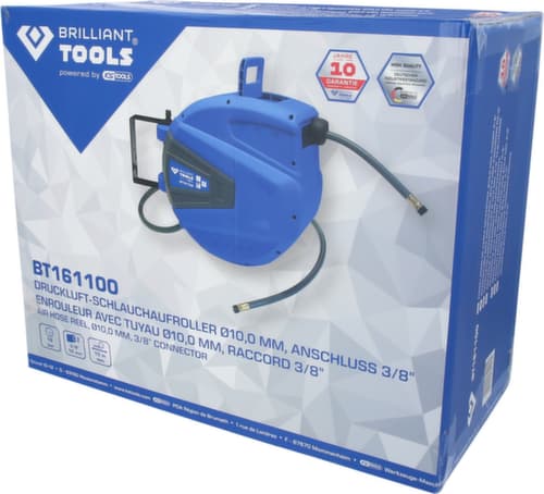 Brilliant Tools Automatischer Druckluftschlauch-Aufroller