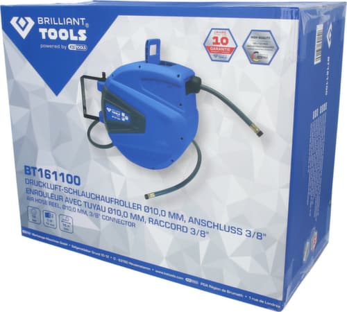 Brilliant Tools Automatischer Druckluftschlauch-Aufroller