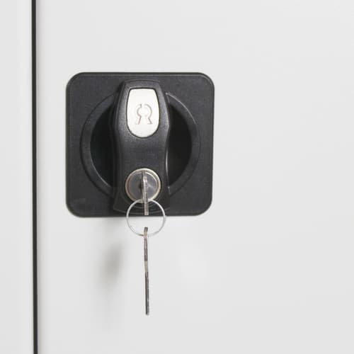 Gefahrstoffschrank mit Wannenböden, Höhe x Breite x Tiefe 1000 x 1000 x 500 mm