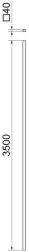 Schake Schaftrohr für Warnschild
