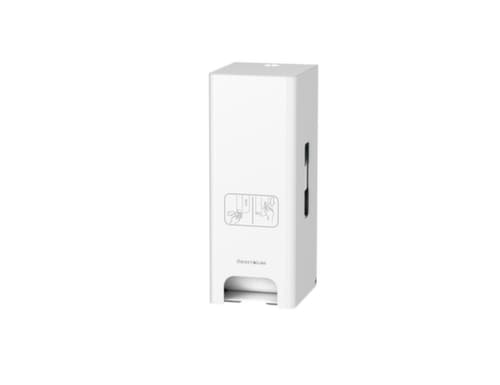 CWS Toilettenpapierspender ObjectLine für 2 Rollen, Edelstahl, RAL9003 Signalweiß