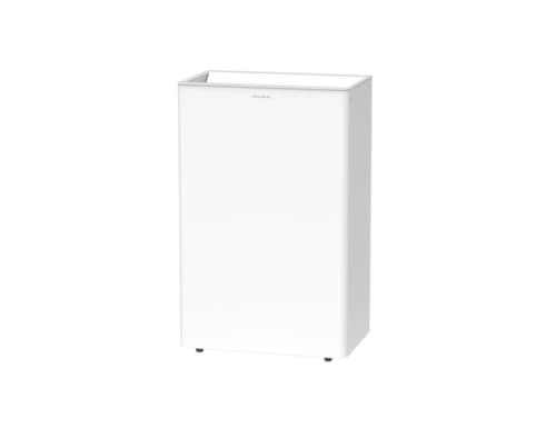 CWS Edelstahl-Abfallbehälter ObjectLine, 60 l, RAL9003 Signalweiß