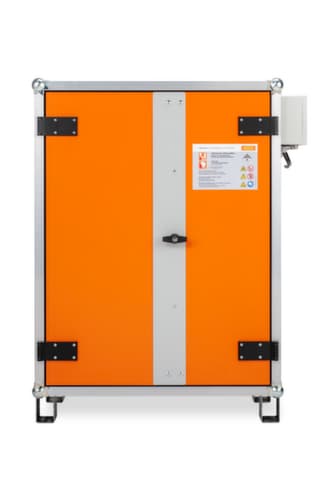 Explosionsgeschützter Lithium-Ionen-Ladeschrank PREMIUM PLUS 8/10 unterfahrbar, Höhe x Breite x Tiefe 1110 x 800 x 660 mm