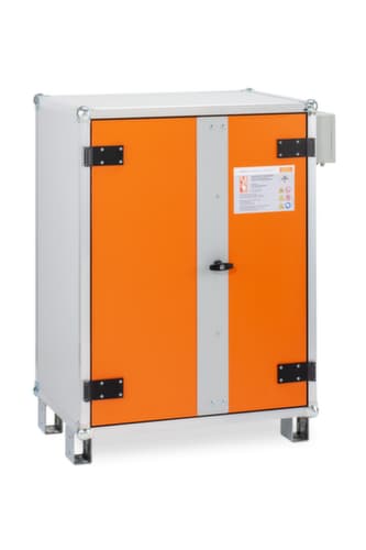 Explosionsgeschützter Lithium-Ionen-Ladeschrank PREMIUM PLUS 8/10 unterfahrbar, Höhe x Breite x Tiefe 1110 x 800 x 660 mm
