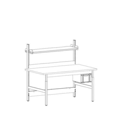 ERGO-line Komplett-Packtisch Budget, Breite x Tiefe 1600 x 900 mm