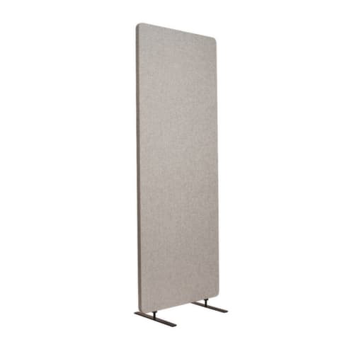 LUXOR Schallabsorbierende Trennwand RECLAIM, Höhe x Breite 1680 x 600 mm, Wand hellgrau