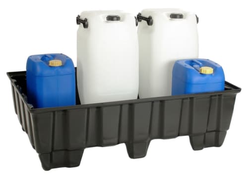 PE-Auffangwanne für 2x200-Liter-Fässer