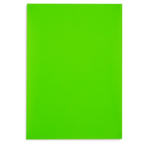 Neonfarbene Etiketten auf dem Bogen 210 x 297 mm grün