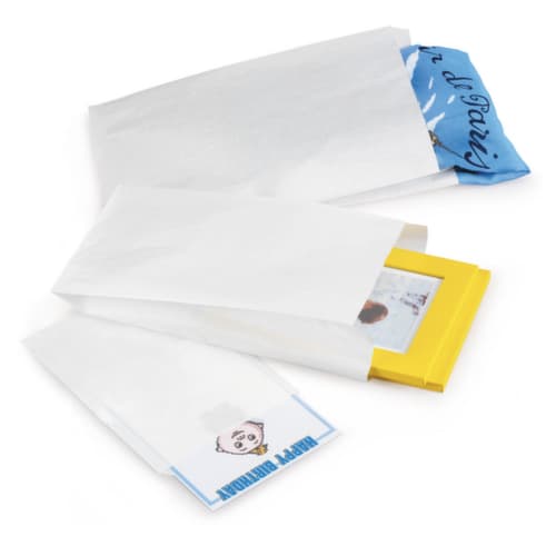 Papierbeutel Weiß Eco mit Seitenfalte - 160 x 80 x 310 mm
