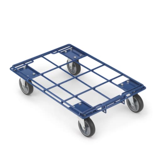 Transportroller aus Stahl für Euroboxen 600 x 400 mm
