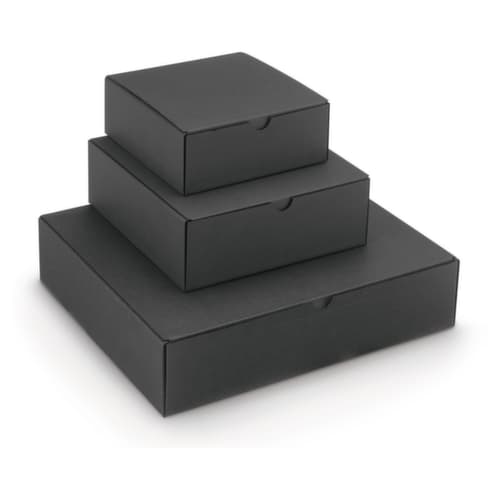 Wellpapp-Geschenkbox schwarz 360 x 300 x 80 mm