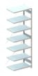 META System-Steckregal CLIP Anbaufeld, Höhe x Breite x Tiefe 3000 x 1306 x 636 mm, 7 Böden