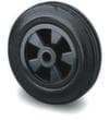 BS-ROLLEN Vollgummi-Rad, Traglast 70 kg, Vollgummi-Bereifung