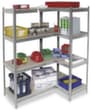 Spanplatten-Steckregal mit 4 Böden, Höhe x Breite x Tiefe 1800 x 910 x 500 mm, 4 Böden