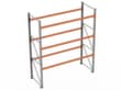 META Palettenregal MULTIPAL für 12 Paletten, 2870 mm breit, 4 Lagerebenen