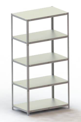 META Etagère à visser FIX, 5 tablettes, avec revêtement en zinc anti-corrosion