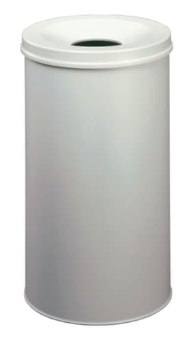 Durable corbeille à papier autoextinguible, 60 l, gris clair, partie supérieure gris clair