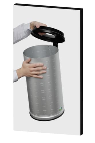 Poubelle en aluminium