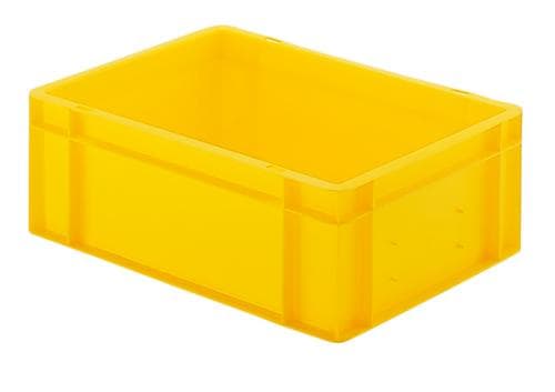 Lakape Bac gerbable norme Europe Favorit parois + fond pleins, jaune, capacité 13 l