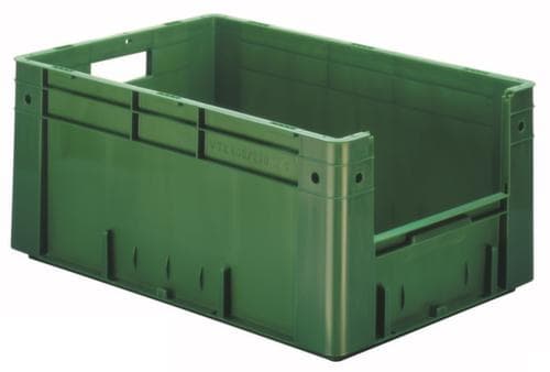 Bac gerbable norme Europe avec poignée, vert, capacité 50 l
