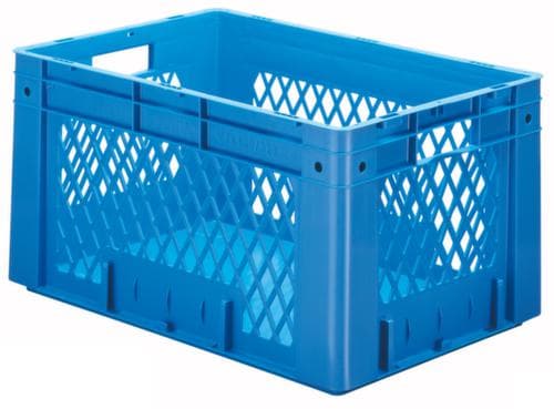 Bac gerbable norme Europe, bleu, capacité 60 l