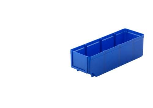 bac compartimentable, grande surface d’inscription, bleu, profondeur 300 mm