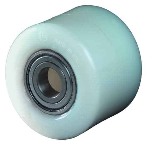 BS-ROLLEN Rouleau à fourche pour chariot élévateur, force 1000 kg, polyamide bandage