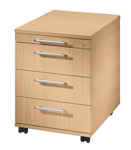 Caisson mobile Terra Nova, 4 tiroir(s), hêtre/hêtre