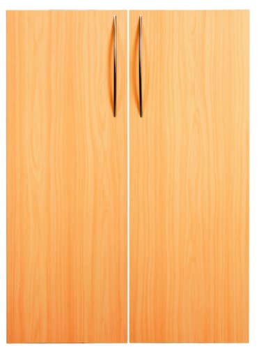 Porte à double battant Terra Nova pour rayonnage de bureau, hauteur x largeur 1140 x 800 mm