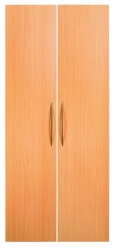 Porte à double battant Terra Nova pour rayonnage de bureau, hauteur x largeur 1880 x 800 mm