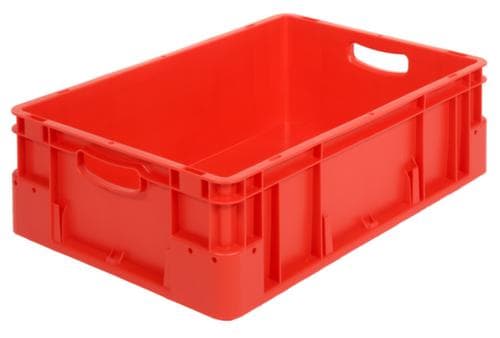 Bacs industriels gerbables, rouge, capacité 30 l