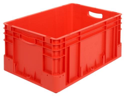 Bacs industriels gerbables, rouge, capacité 50 l