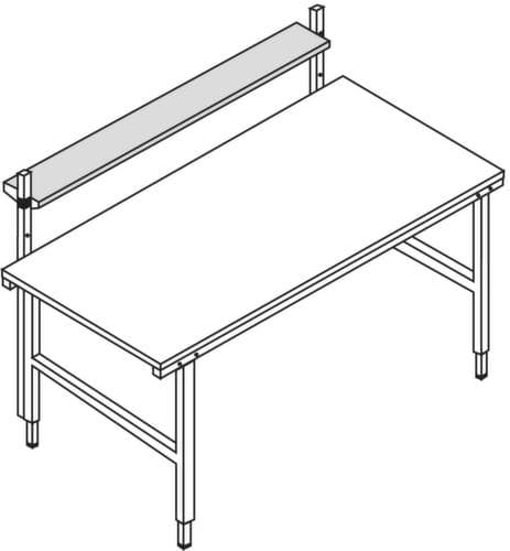 Rocholz Tablette pour table d'emballage, largeur x profondeur 1600 x 400 mm