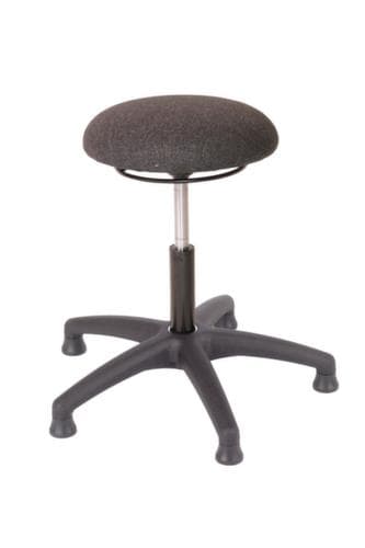 meychair Tabouret d'atelier Assistent Professional, assise noir, patins