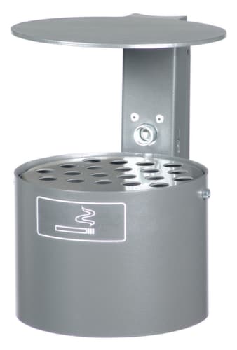 Cendrier pour fixation murale ou sur montants, mica de fer/anthracite