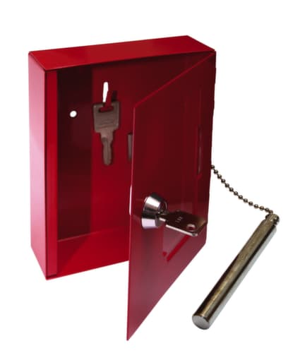 Format Tresorbau Boîte à clés d'urgence avec clapet, RAL3002 rouge carmin