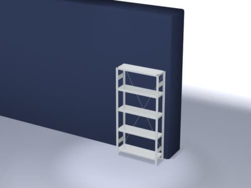 hofe système d'étagères sans vis, hauteur x largeur x profondeur 2000 x 1060 x 335 mm, 5 tablettes