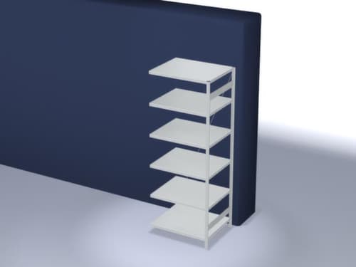hofe système de rayonnages sans vis de conception standard, hauteur x largeur x profondeur 2500 x 1010 x 835 mm, 6 tablettes