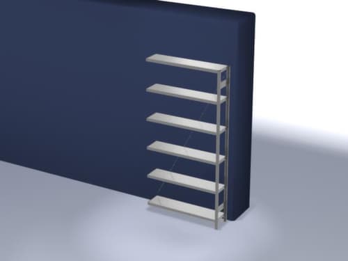 hofe Système de rayonnages sans vis dans une construction mi-lourde, hauteur x largeur x profondeur 2500 x 1310 x 335 mm, 6 tablettes