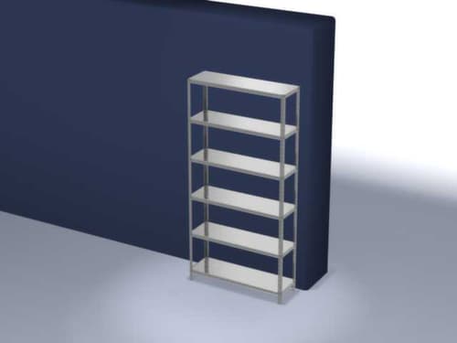hofe Etagère à visser, 6 tablettes, avec revêtement en zinc anti-corrosion