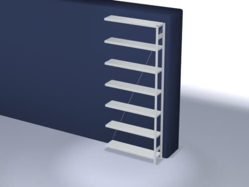 hofe Panneau d'extension pour le rayonnage sans vis, hauteur x largeur x profondeur 3000 x 1310 x 335 mm, 7 tablettes